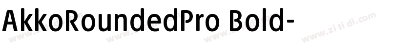 AkkoRoundedPro Bold字体转换